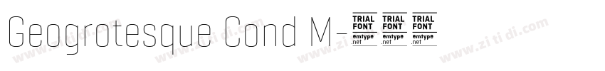 Geogrotesque Cond M字体转换